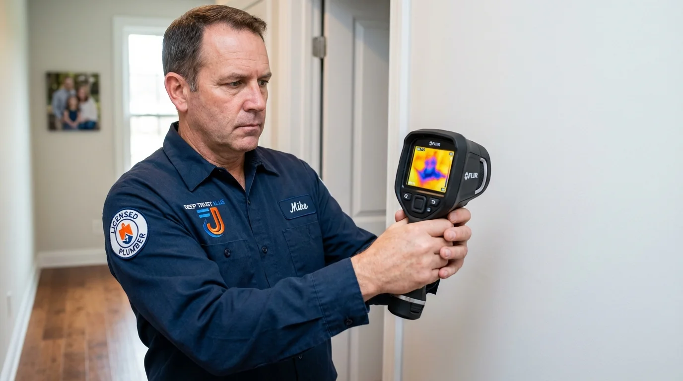 Thermal imaging leak detection by Johns Plumbing LLC in Fort Yates